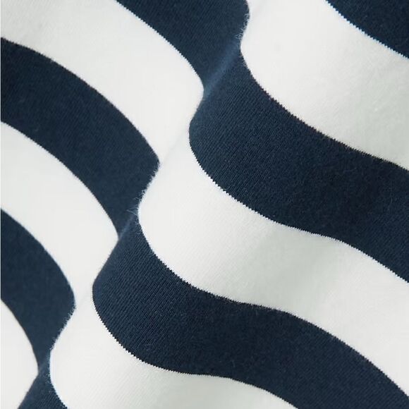 NWT Reformation Jeans White/Navy Nautical Stripe Long Sleeve Top. Oversized XS. - Picture 4 of 9